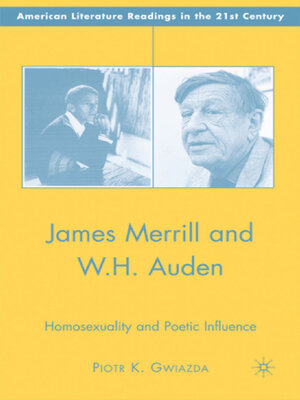 cover image of James Merrill and W.H. Auden